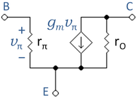 Hybrid Pi Model Encyclopedia Article Citizendium