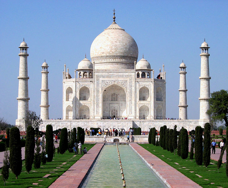 File:Taj Mahal, Sunny.jpg