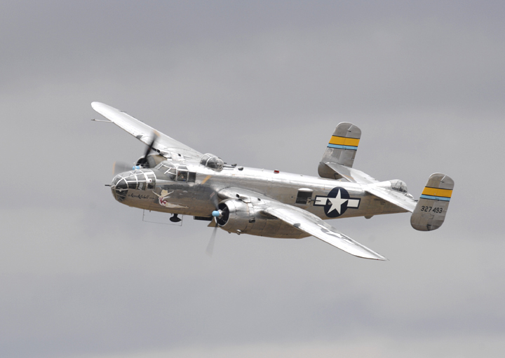 File:B-25 in flight.JPG