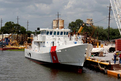 File:Sentinel class cutter Bernard C. Webber, launched on April 21, 2011, to enter service later in 2011.jpg