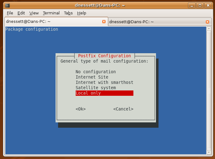 File:Ubuntu screenshot Postfix Local Only.png