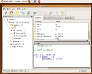 Ubunut pgAdmin III CZ clone postgres configuration.png