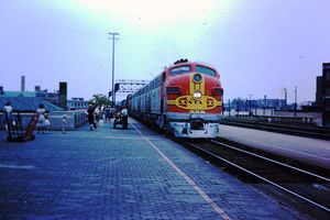 ATSF Grand Canyon Limited at Joliet IL Aug 1963.jpg