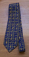 A necktie depicting the Periodic Table of Elements.