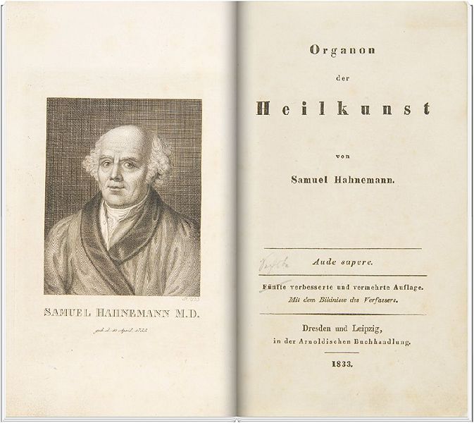 File:Hahnemann's Organon der Heilkunst 5th ed 1833.JPG