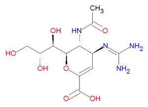 Zanamivir structure.jpg