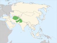 Distribution of the Central Asian cobra