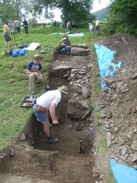 File:Excavations at Hopton Castle.jpg