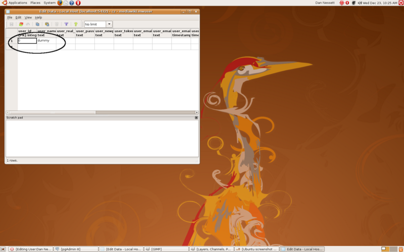 File:Ubuntu screenshot pgAdmin III mwuser dummy user.png