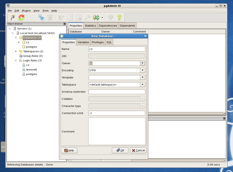 File:CentOS 5.4 screenshot pgAdmin III create database.png