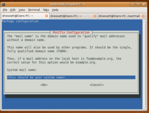 Ubuntu screenshot Postfix System Name.png