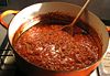 The finished Bolognese, ready to be served.