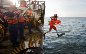 A 'man overboard' drill on the USCGC Willow during Operation Nanook 2011.jpg