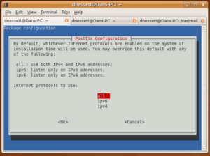 Ubuntu screenshot Postfix Internet Protocols.png