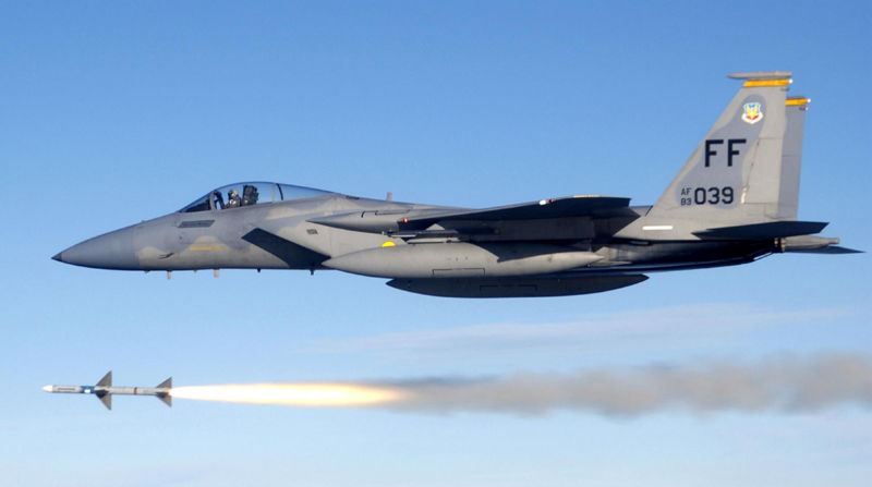 File:USAF F-15C fires AIM-7 Sparrow 2.jpg
