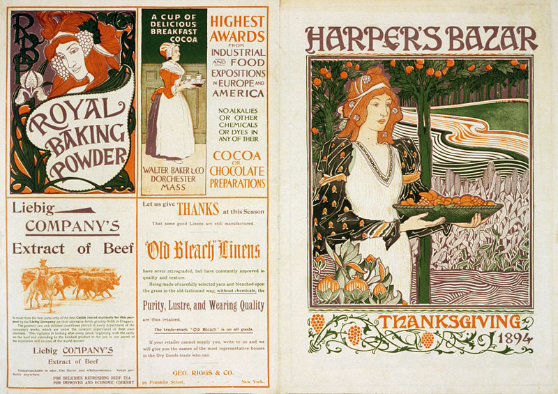 File:Harper's Bazaar Thanksgiving front and back covers, 1894.jpg