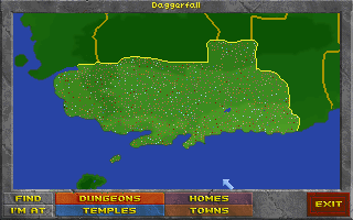 The elder scrolls ii daggerfall карта