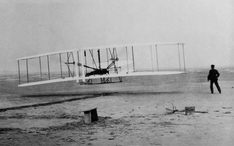 File:Wright first flight.jpg