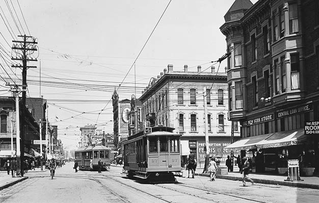 File:Streetcars at Fifth and Market downtown.jpg