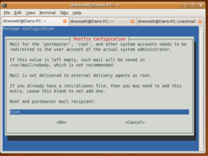 Ubuntu screenshot Postfix postmaster and root mail accounts.png