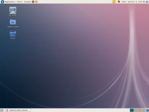 GNOME under Fedora 8.