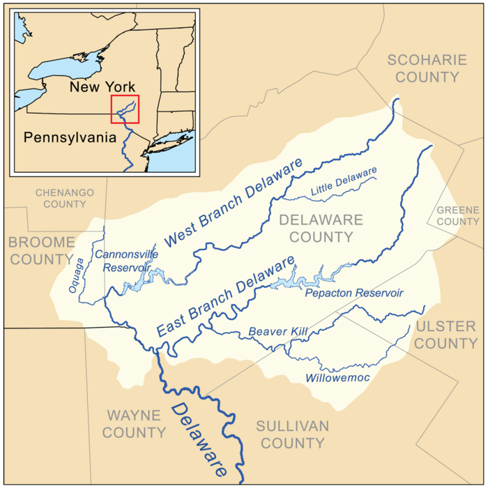 Delaware River Citizendium   700px Delaware Headwaters Map 