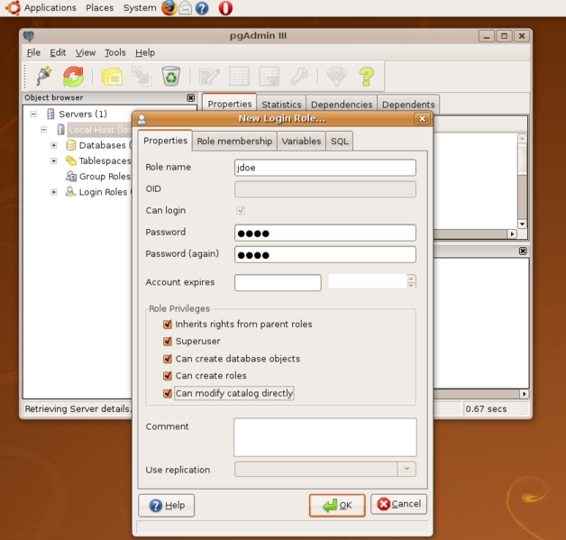 File:Ubuntu pgAdmin III creae new login role.png