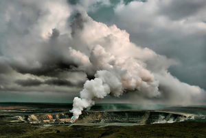 Sulfur dioxide emissions from the Halemaumau vent.jpg