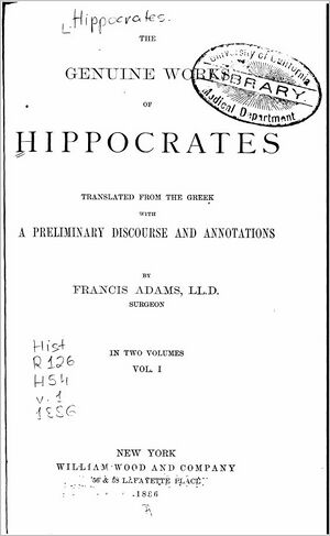 Adams Genuine Hippocrates Title Page.JPG