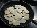 Beginning to cook the potatoes