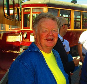 Mike Filey, prior to a ceremony at the Distillery Loop, 2016 06 18 (27751979955) (cropped).jpg