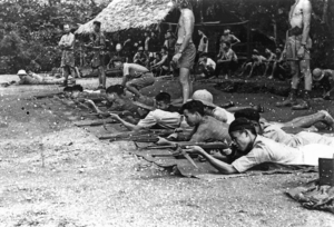 1945 Aug 16 Deer Team train Vietminh.png