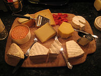 Plate of cheese
