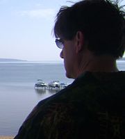 Reflecting on Traverse Bay, Michigan