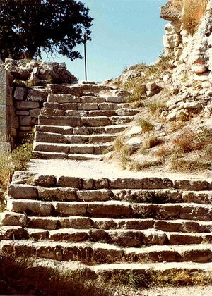 Picture of stone steps.