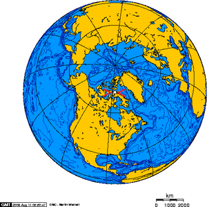 Orthographic projection centered over Nanisivik, Nunavut.png