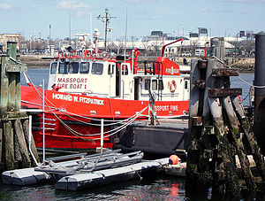 Massachusetts Port Authority Fire Boat Howard W. Fitzpatrick at Boston Logan Airport.jpg