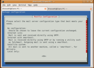 Ubuntu screenshot Postfix Initial Screen.png