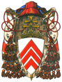 Coat of arms of Armand-Jean Cardinal du Plessis, Duc de Richelieu et de Fronsac
